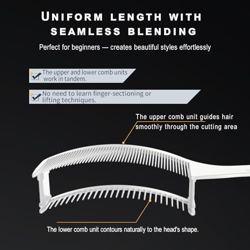 NebulaBloom Cordless Hair Clipper Kit - Rechargeable Trimmer with Self Fading Comb for Men, Women & Kids | Beard & Hair Cutting Tools Set for Home Use