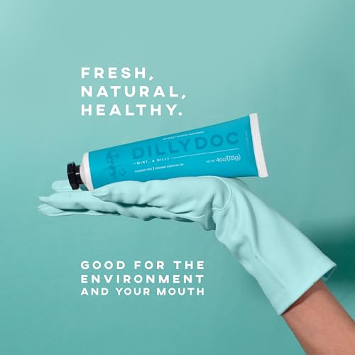 Fluoride-Free Mint Toothpaste for Fresh Breath, Gentle on Teeth, Natural Ingredients, Eco-Friendly Bioplastic Tube, Sustainable Oral Care for Adults and Kids (3 Pack, Mix) 1.33 Fl Oz (Pack of 3)