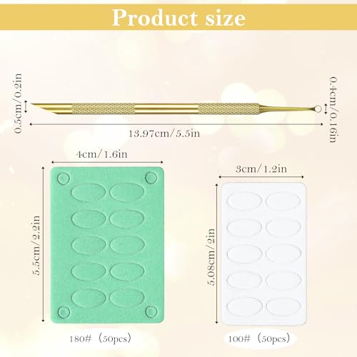Pre-treatment Cuticle Pusher with 2 Ends, Russian Prep Nail Pushers Gold
