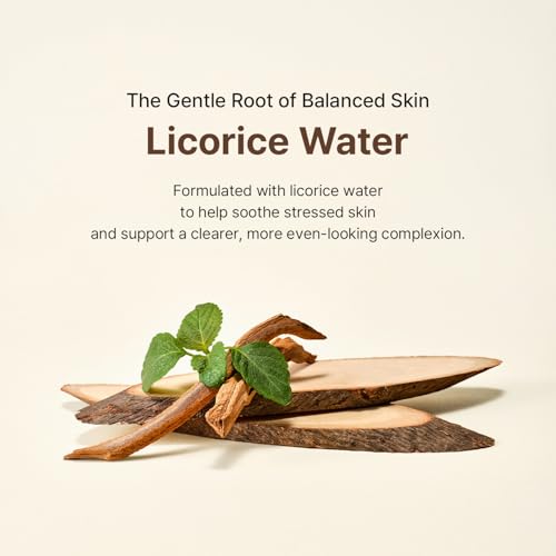 ACWELL Licorice pH 5.5 Balancing Cleansing Toner - Alcohol-Free Korean Face Toner, Hydrating Clarifying Formula for Dull and Combination Skin, 5.07 fl oz 5.07 Fl Oz (Pack of 1)