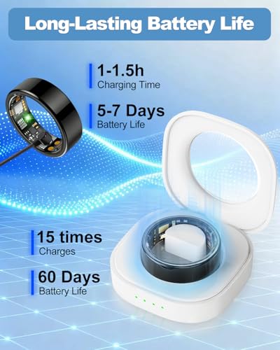 BENIO Gen4 Smart Ring Health & Fitness Tracker Step Counting Black 7#