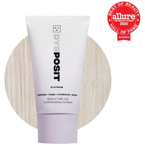 Good Dye Young DYEposit Hair Mask, Platinum, Hair Toning, 4 OZ, Vegan