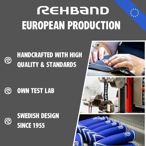 Rehband 5mm Neoprene Shin Calf Sleeve, Compression Support Men & Women for Calf and Shin, Promotes Blood Circulation, Ideal for Strength Training Black - 1 Piece Small
