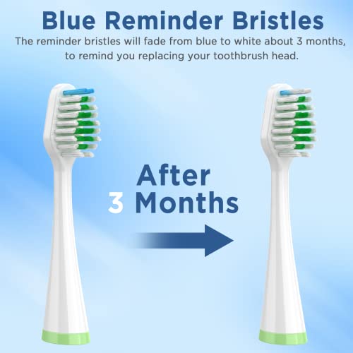 Replacement Brush Heads for Smile Bright Platinum Sonic Electric Toothbrush