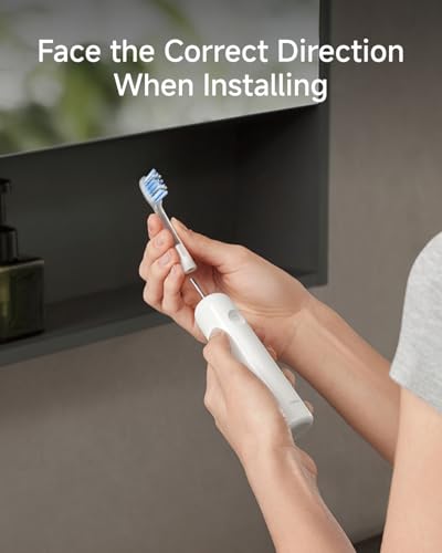 Laifen Pro Series Brush Heads, 6 Pack, Deep Clean, Medium Pro Plaque Removal