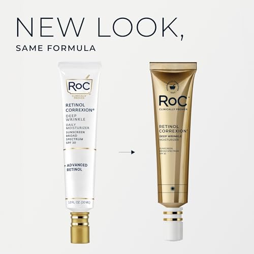 RoC Retinol Correxion Deep Wrinkle Daily Face Moisturizer SPF 30, 1 oz Deep Wrinkle Daily Moisturizer
