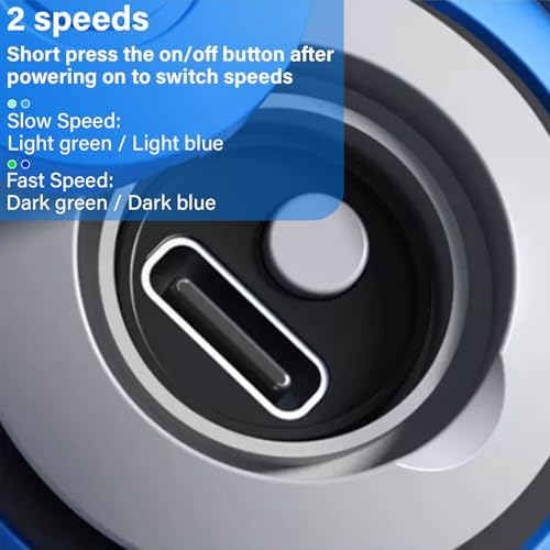 Interactive Cat Ball Toy with Feather, Speedy Tail 2.0 cat Toys, Smart Cat Toys Ball for Indoor Cats, Motion Activated Automatic Cat Toy Ball, USB Rechargeable Cat Toys, Blue - BeesActive Australia
