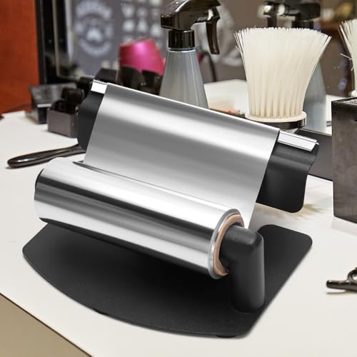 Highlighting Foil Dispenser, Salon Tool for Efficient Aluminum Foil Cutting and Hair Foil Applications, Dispenser Foil Cutting Tool Silver Foil for Salon Barber