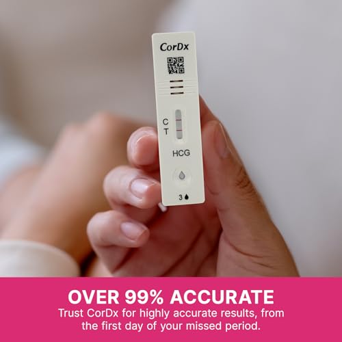 CorDx Early Detection Pregnancy Test Kit, Urine Tests for Easy At Home hCG Level Testing, Tester for Pregnant Women, Clear, Fast and Reliable Result with Over 99% Accuracy, 21 Pack Cassettes 1 Count (Pack of 21)