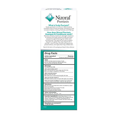 Nizoral Psoriasis Shampoo & Conditioner, 11 Oz, Gentle Scalp Treatment 11 Fl Oz (Pack of 1)