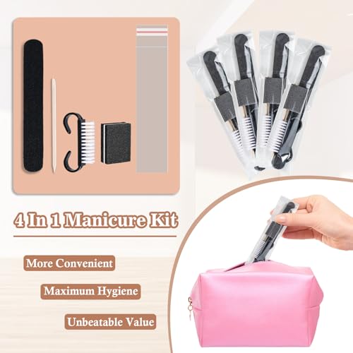 20 Sets Disposable Manicure Kit(20 Set-Black) 20 Set-Black