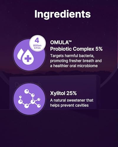 K-Nutra Dentifresh Oral Probiotic Tablets, Mint & Grape 2-Pack, 60 Tabs