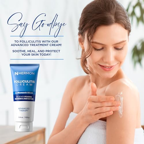 Hermon Folliculitis Cream: Effective for Folliculitis Scalp Face and Body 100g 3.4 Ounce(Pack of 1)
