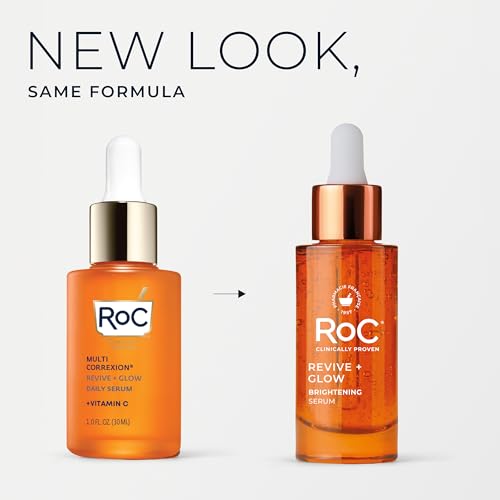 RoC Vitamin C Serum for Face Multi Correxion Revive + Glow, 10% Active, 1oz Vitamin C Daily Serum