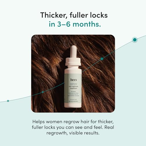 hers Hair Regrowth Treatment, Minoxidil 2% for Women, Unscented, 2 Pack Serum