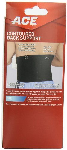 ACE Contoured Back Support,1 Count (Pack of 1),205324