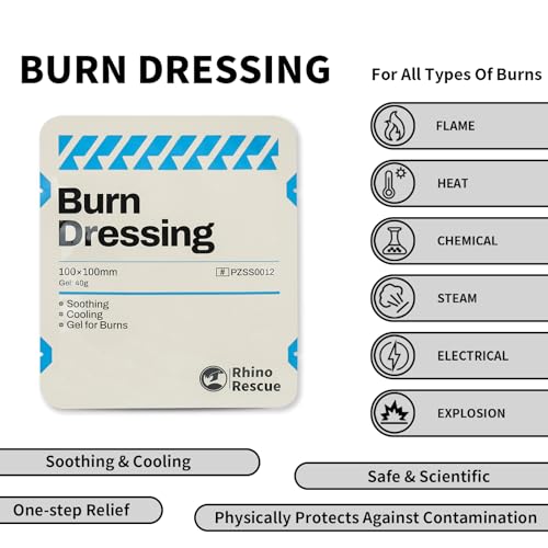 RHINO RESCUE Wound Closure Kit for Small Cuts, Burn Kit for Ⅰ& Ⅱ Degree Burns