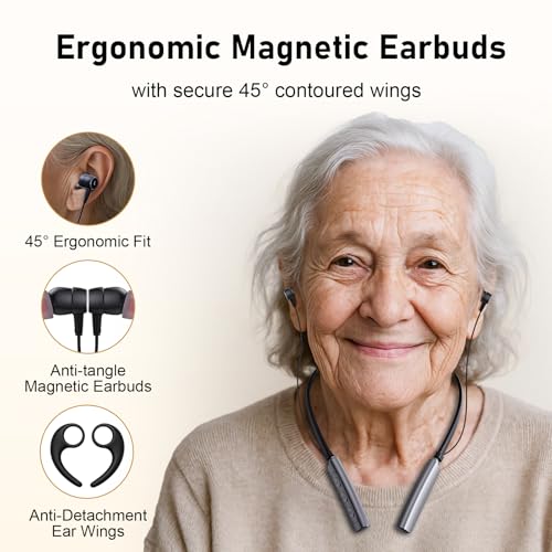 HEARING AlDS for Seniors Adults IPX4 Water Resistance 2 Modes Digital Hearing Amplifier Noise Cancelling with Volume Control Suitable for People with Mild to Moderate Hearing Loss
