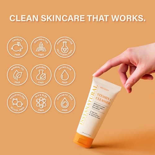 InstaNatural Vitamin C Cleanser Face Wash: Brightening, 6.7 Fl Oz