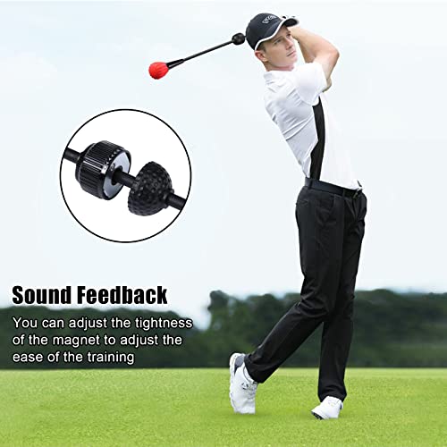 PGM Golf Swing Trainer Aid -2.0 Golf Swing Training Aid Golf Practice Warm-Up Stick for Strength Flexibility and Tempo Training -Suit for Practice Chipping Hitting Golf Accessories Right - Fixed Length