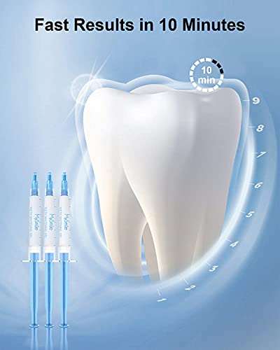 MySmile Non-Sensitive Teeth Whitening Accelerator Light with Teeth Whitening Gel Pen Refill Pack, 3 Non-Sensitive Teeth Whitening Pen, Teeth Whitener Tooth Whitening Gel with for Home, 10 min Fast Res