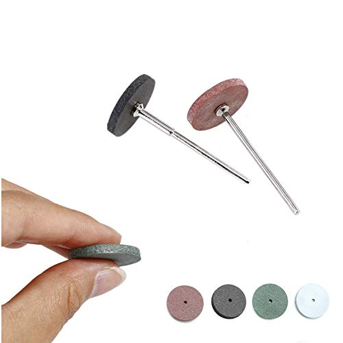 40Pcs Polishing Wheels Kit, Mixed Lab Beauty Silicone Rubber Polishing Wheels with 12Pcs Mandrel Shank for Jewelry, Dental Lab, Rotary Tool, 4 Colors