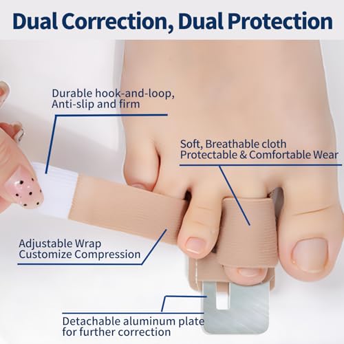 Hammer Toe Corrector for Women & Men - Toe Splint for Broken Toe