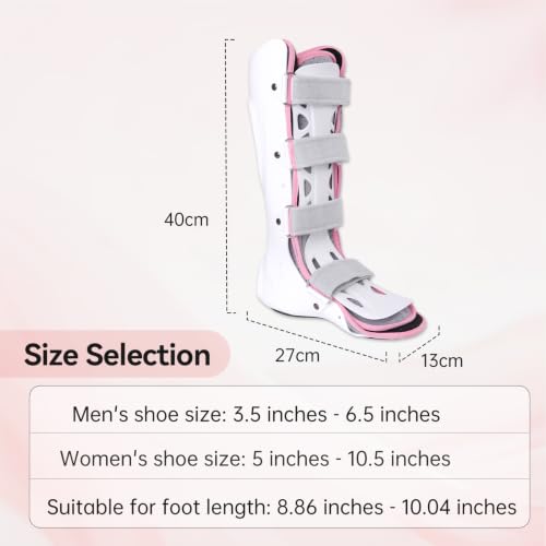 Medical Boots, Grade Fracture Boot,Ankle Sprain Braces, Walking Boots, Adjustable Splints, Secure Support for Broken Foot or Ankle Injuries(Left Foot)