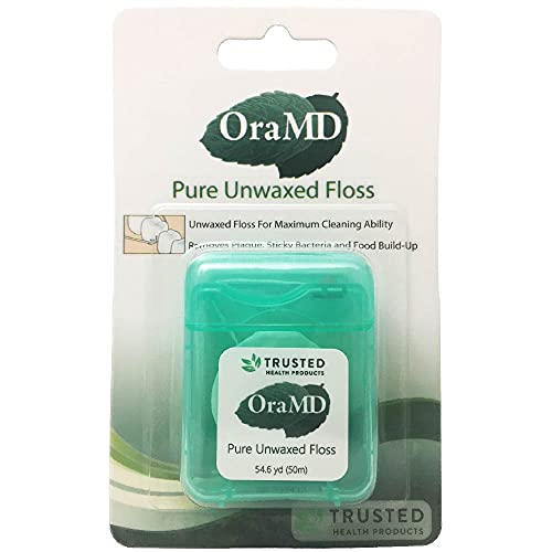 OraMD Pure Unwaxed Dental Floss 6-Pack Plus Extra Strength Tooth Oil Natural Toothpaste Mouthwash Alternative Chemical Free