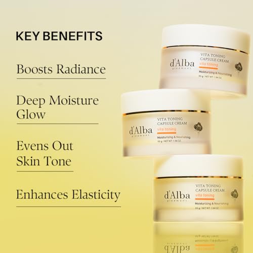 d'alba Piedmont Vita Toning Capsule Cream, Face Moisturizer (1.94 oz) JAR VITA