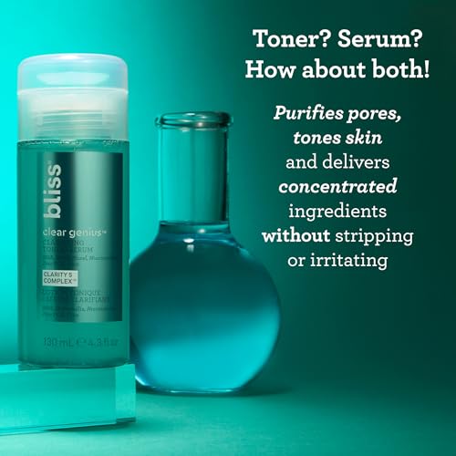 Bliss Clear Genius Clarifying Toner + Serum - 4.3 Fl Oz - Purifying Formula