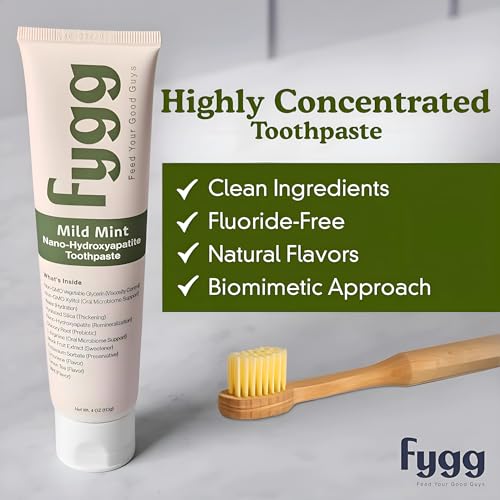 Fygg Fluoride Free Toothpaste | Dentist Recommended | 4 Pack