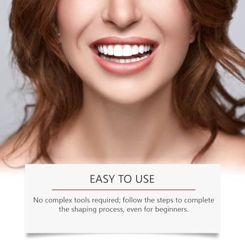 Temporary Tooth Replacement Kit for Adults, DIY Fake Tooth for Missing Tooth, Moldable Tooth Beads, Natural Looking Snap-in Temporary Tooth