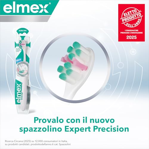 elmex Collutorio Sensitive 1 Flacone da 400ml I Protezione Extra dai Denti Sensibili e Dalla Carie Radicolare I Con fluoruro amminico