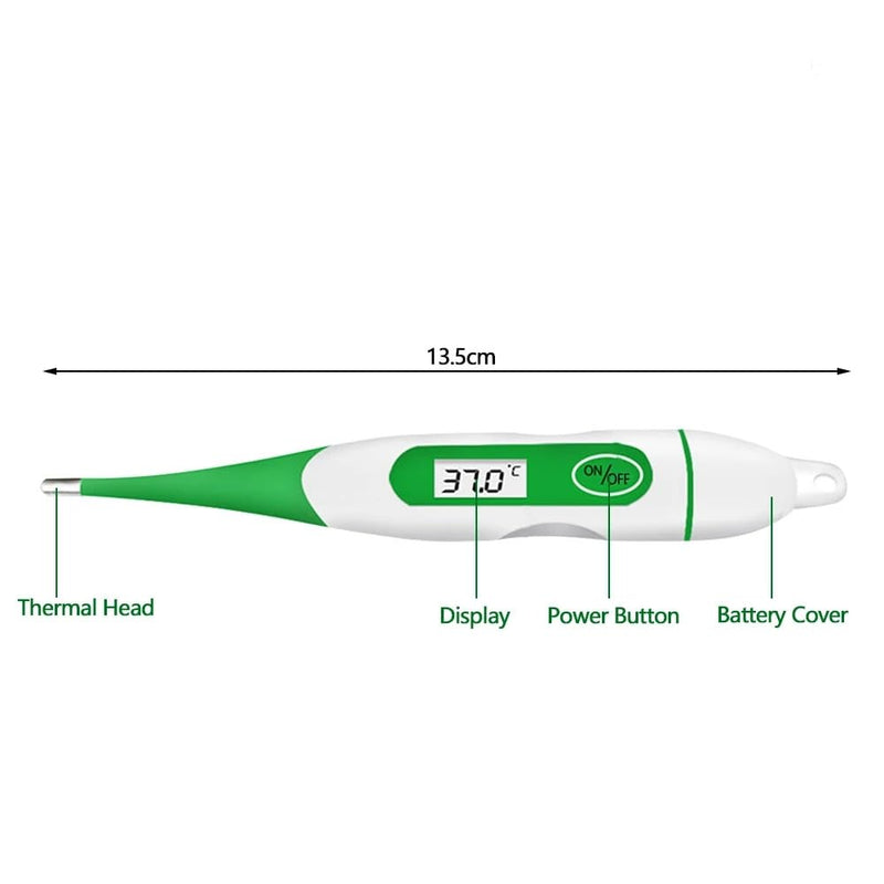 Digital Pet Thermometer, Waterproof Flexible Temperature Probe Veterinary Thermometer with LCD Screen, for Veterinarians and Pet Owners of Dogs, Cats, Horses - BeesActive Australia