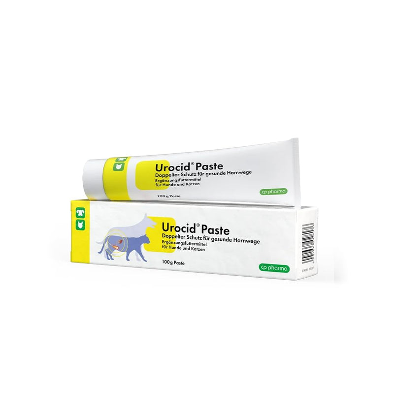 cp-pharma Urocid Paste | Pack of 4 | 4 x 100g | Diet supplements for dogs and cats | For bladder problems | With methionine & cranberry - BeesActive Australia