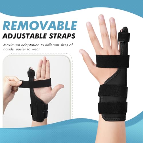 Pinky Finger Splint with 3 Adjustable Straps Small