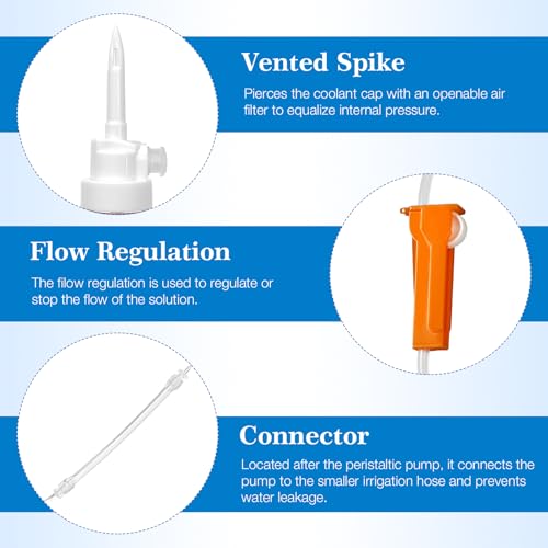 Dental Disposable Irrigation Tubes for NOUVAG MD10 Implant Motors, 10-Pack NOUVAG MD10（10PCS)