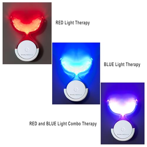 RED, BLUE, & RED+BLUE Gum Light, Oral Care Device with Sterilizing Case