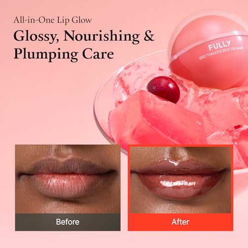 FULLY Lip Balm and Scrub Duo Stocking Stuffers Gifts, Long Lasting Korean Lip Care, Intense Hydrated Lip Set for Dry, Flaky and Chapped Lips, Exfoliate & Moisturize