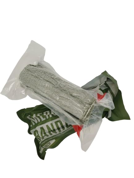 CareTac 6" Israeli-Style Emergency Trauma Compression Bandage – Elastic Pressure Wound Dressing, Sterile & Vacuum-Sealed for Bleed Control, Combat, Tactical First Aid Kit, Medical IFAK, & Military 4pk 4 Pack