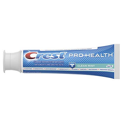 Crest Pro-Health Smooth Formula Toothpaste, Clean Mint, 4.6 oz, Pack of 3 (Packaging May Vary) 4.6 Ounce (Pack of 3) Old