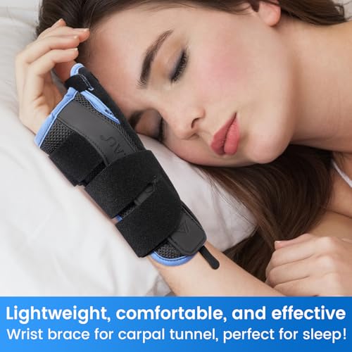 Velpeau Carpal Tunnel Wrist Brace with Thumb Support for Women & Men, S Left Hands Small (Pack of 1)
