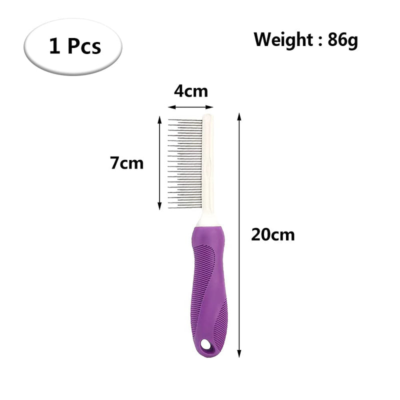 Detangling Pet Hair Comb Pet Grooming Comb Long Stainless Steel Teeth Comb for Dogs Cats - BeesActive Australia