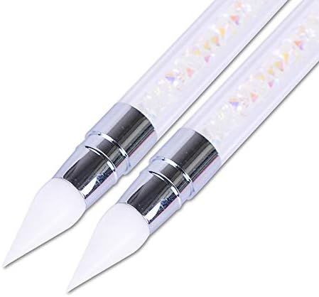 Cuticle Pusher, Silicone Brush, 2-Way Cuticle Treatment, Nail Art Tool, Gel Nail Supplies -  Australia