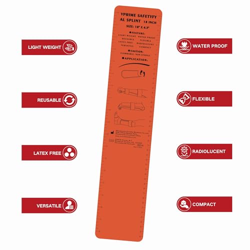 First Aid Splint, 36" Aluminum Waterproof Emergency Splint Kit 2 Pack