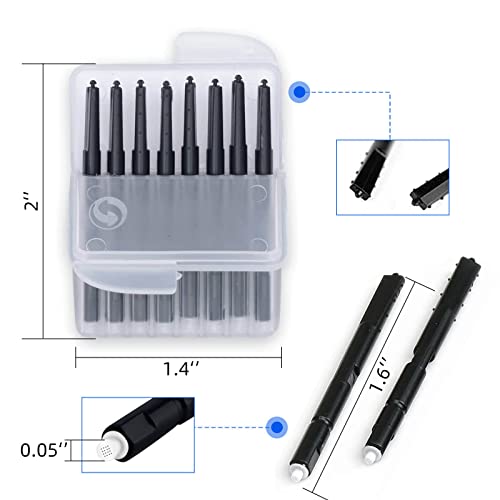 (8Packs) Hearing Aid Wax Guard Filters (64 Units) Replacement Wax Cerumen Stop Wax Traps for Phonak, Widex, Unitron and Resound - 5 Pieces Hearing Aid Cleaning Kit Accessories with Carry Case 64 Count (Pack of 8)