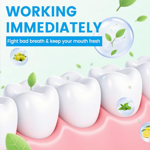 2Pcs Gum Restore Drops 2 Fl Oz - Advanced Repair for Receding Gums, Stain Removal & Dry Mouth - Bad Breath Treatment Natural Mint Breath Freshener with Olive Oil Tea Tree Oil 2 Fl Oz (Pack of 2)