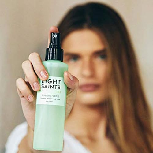 Eight Saints Coast is Clear Seaweed Anti Aging Face Toner, Alcohol Free Toner for Face, Minimizes Large Pores and Redness, with Witch Hazel, Sea Water, and Kelp, 6 Ounces