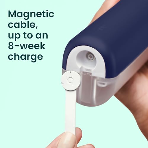 quip Water Flosser - Cordless Water Flosser with Adjustable Pressure - Teeth Cleaner Pick with 360 Degree Rotating Replaceable Tip, Rechargeable Water Dental Pick - Midnight Blue